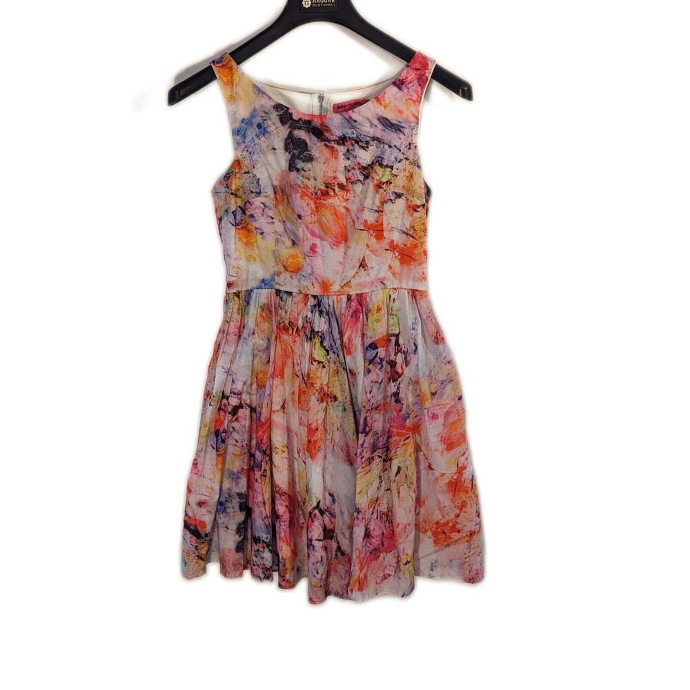 Betsey Johnson Tie Dye Swing Dress Size 2 Lined Flare